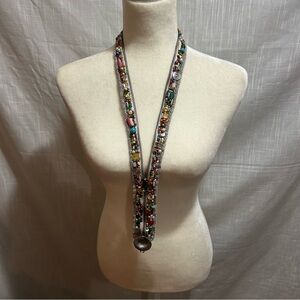 Beaded Zipper Necklace